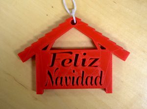 Feliz Navidad ornament.